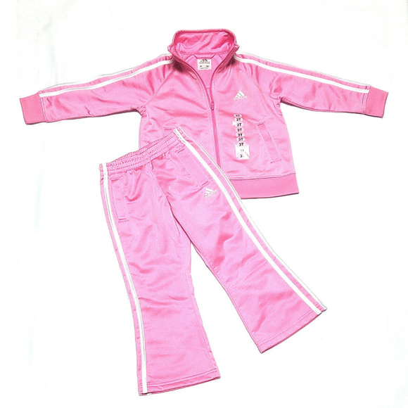 toddler pink adidas tracksuit